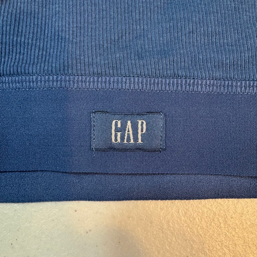 Lot of 2 - GAP BODY Cotton Rib Racerback Bralette Blue Size Medium - Picture 3 of 8